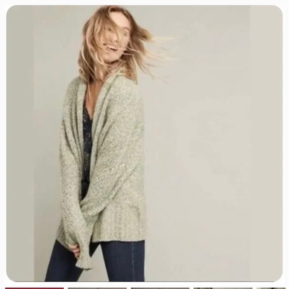 Anthropologie Angel of The North Chauvet cardigan alpaca acrylic blend